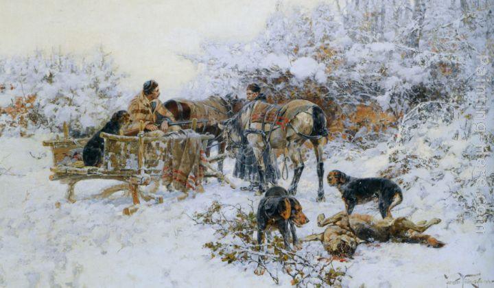 Jaroslav Fr. Julius Vesin A winter hunt